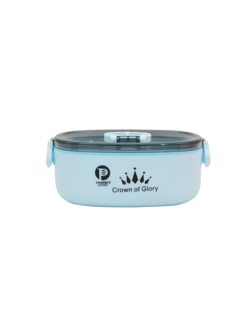 PERFECT KITCHEN Single layer lunch box 750ml-blue - Image 3